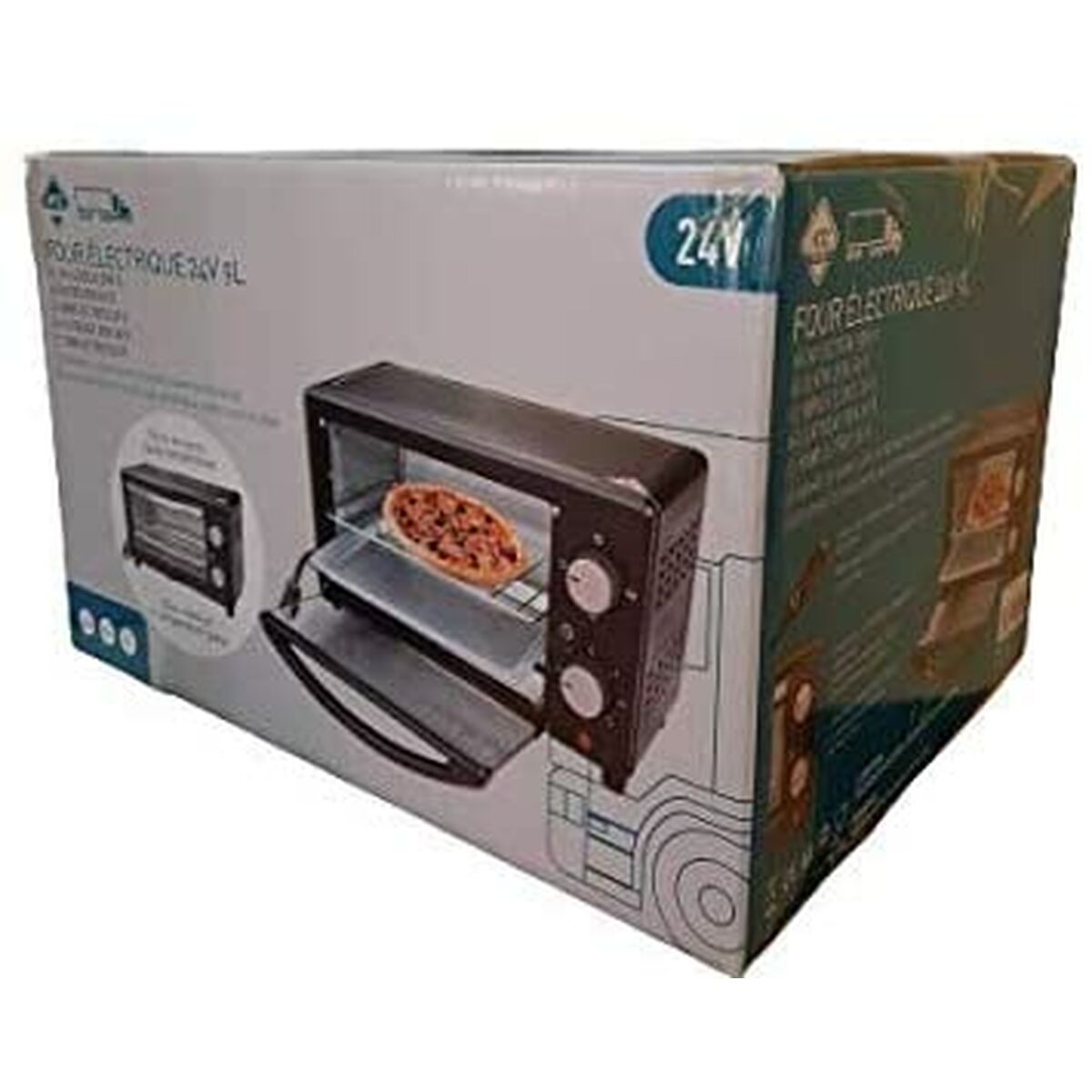 Elekto-Ofen Mini HTC EQUIPEMENT ELECTRIC OVEN 9 L 300 W
